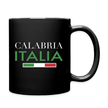 Italien Italia Calabria  - Tasse einfarbig - Schwarz - Rechts