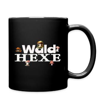 Sorcière de la forêt, champignons de champignons de la nature, design des sorcières de la nature - Mug uni - noir - Droite