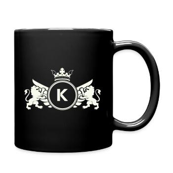 Couronne des armoiries du cercle K - Mug uni - noir - Droite