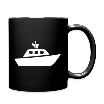 Ship Boat Travel Gift - Full Colour Mug - black - Right