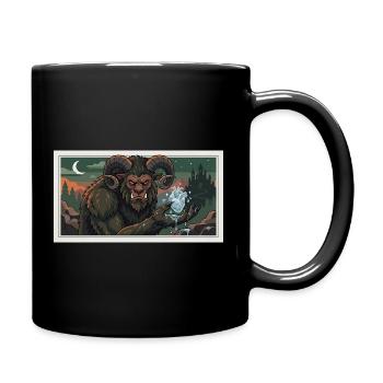 beast with a frozen heart - Tasse einfarbig - Schwarz - Rechts