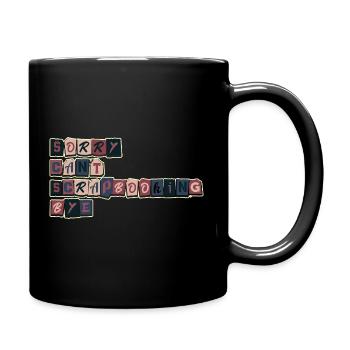 Désolé, pas le temps de faire du scrapbooking - Mug uni - noir - Droite