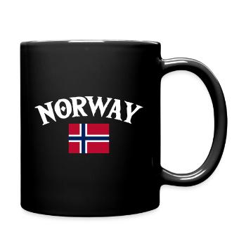 Vacances en Norvège dans les fjords de Norge Voyage en Scandinavie - Mug uni - noir - Droite