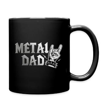 Metal Dad Gift Dad Heavy Metal Rock - Full Colour Mug - black - Right
