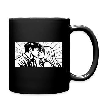 love in motion - Tasse einfarbig - Schwarz - Rechts