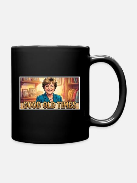 Vintage Politikerin Comic-Stil - Tasse einfarbig - Schwarz
