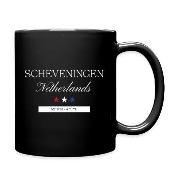 Scheveningen Niederlande Souvenir – Reise - Tasse einfarbig - Schwarz - Rechts