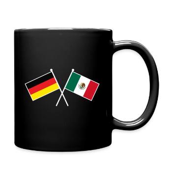 Germany x Mexico Crossed Friendship Flags - Tasse einfarbig - Schwarz - Rechts