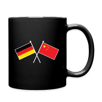 Germany x China Friendship Flags - Tasse einfarbig - Schwarz - Rechts