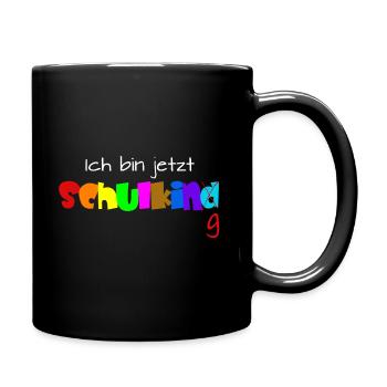 Ich bin jetzt Schulkind - Tasse einfarbig - Schwarz - Rechts