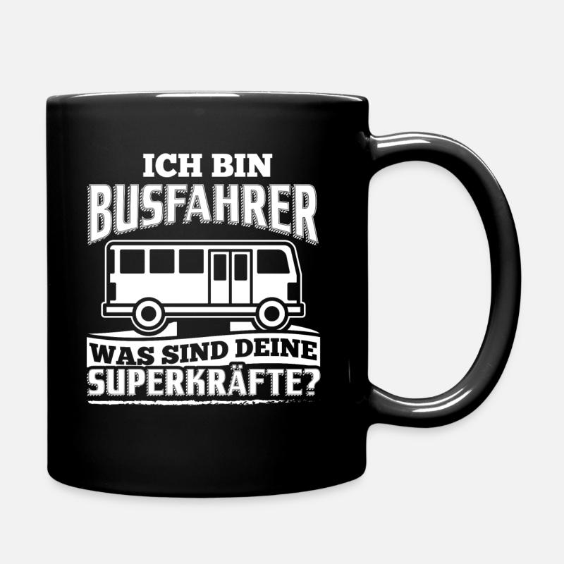 Lustiges Busfahrer Shirt Ich Bin Busfahrer - Tasse einfarbig - Schwarz
