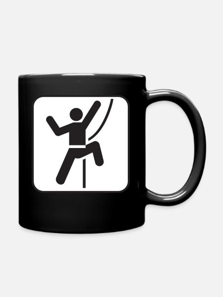 corde d'escalade - Mug uni - noir