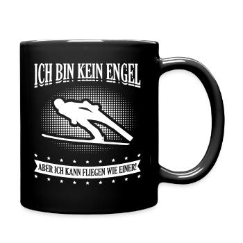 Skier ski flight ski jump ski ski jumper - Full Colour Mug - black - Right