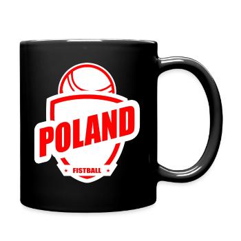 Faustball Polen Mannschaft WM Geschenk - Tasse einfarbig - Schwarz - Rechts