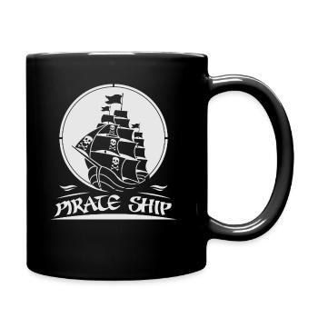 Pirat - Tasse einfarbig - Schwarz - Rechts
