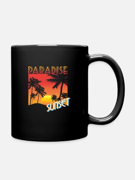 plage - Mug uni - noir