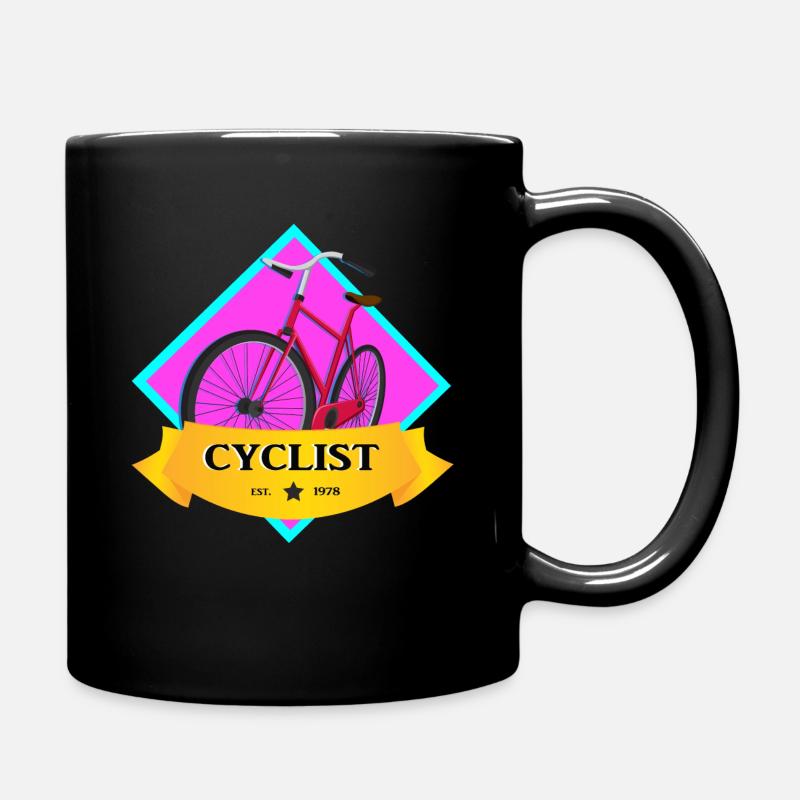 Fahrrad - Tasse einfarbig - Schwarz