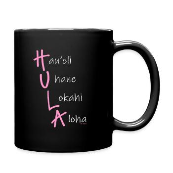 This is Hula! - Tasse einfarbig - Schwarz - Rechts