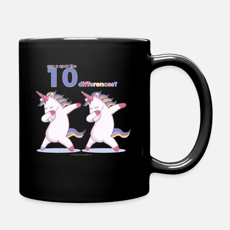 Einhorn - Tasse einfarbig - Schwarz