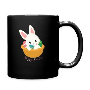 Ostern - Tasse einfarbig - Schwarz - Rechts
