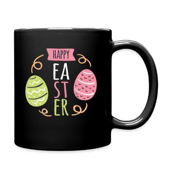 Ostern - Tasse einfarbig - Schwarz - Rechts