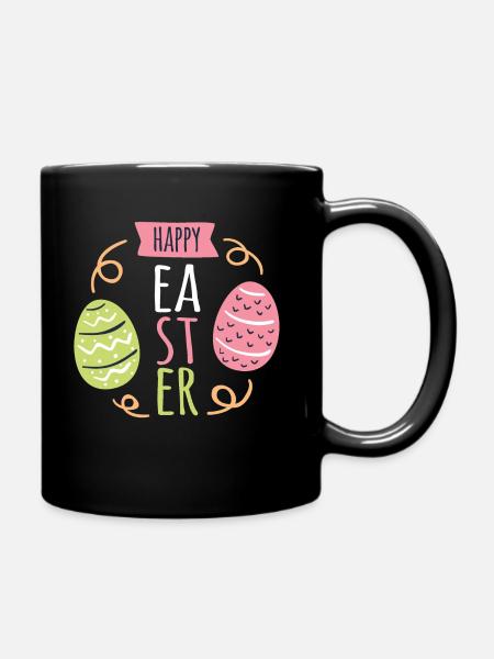 Ostern - Tasse einfarbig - Schwarz