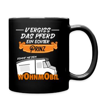 Forget the horse Prince comes with camper - Full Colour Mug - black - Right