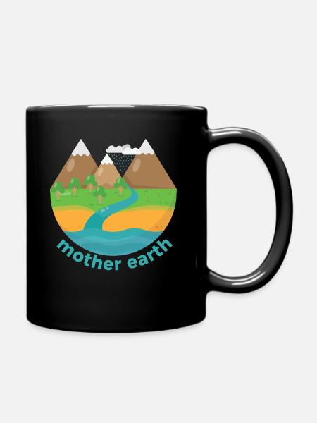 Earth Day - Full Colour Mug - black