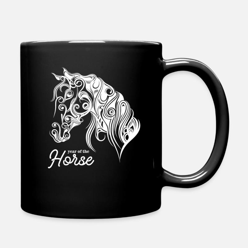 Cheval - Mug uni - noir