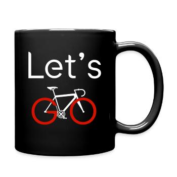Let's GO - Tasse einfarbig - Schwarz - Rechts