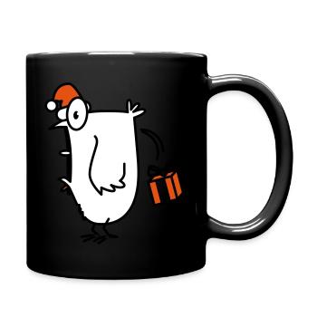 poussin de noël poulet de noël - Mug uni - noir - Droite