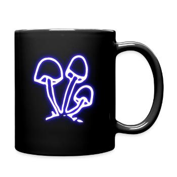Pilze - Tasse einfarbig - Schwarz - Rechts
