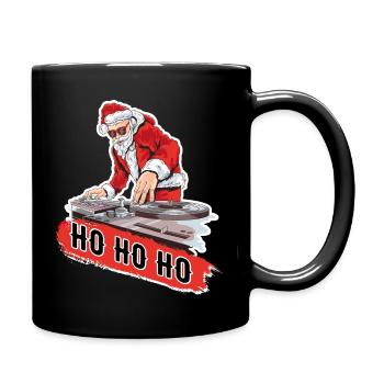 DJ Weihnachtsmann Techno Weihnachten Geschenk - Tasse einfarbig - Schwarz - Rechts