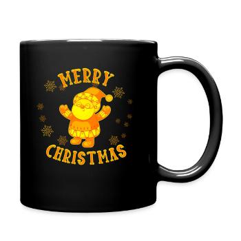 Santa Claus Merry Christmas Christmas - Full Colour Mug - black - Right