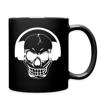 Totenkopf - Tasse einfarbig - Schwarz - Rechts