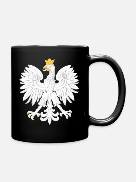 Polnischer Adler T-Shirt - Tasse einfarbig - Schwarz