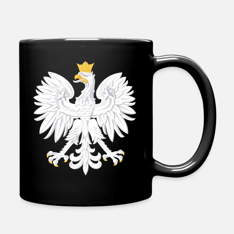 Polnischer Adler T-Shirt - Tasse einfarbig - Schwarz