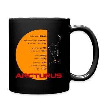 Arcturus / Arktur - Tasse einfarbig - Schwarz - Rechts
