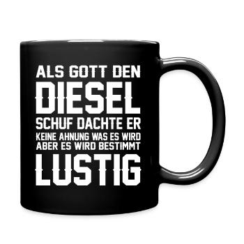 Diesel Power - Tasse einfarbig - Schwarz - Rechts