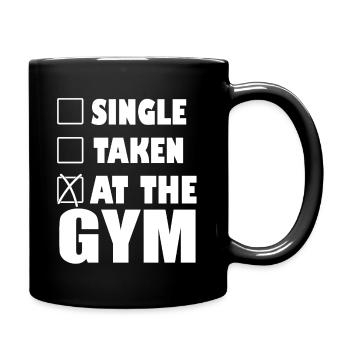 Gym - Tasse einfarbig - Schwarz - Rechts
