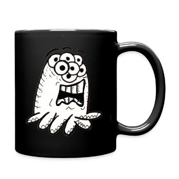 Inktopus - Tasse einfarbig - Schwarz - Rechts