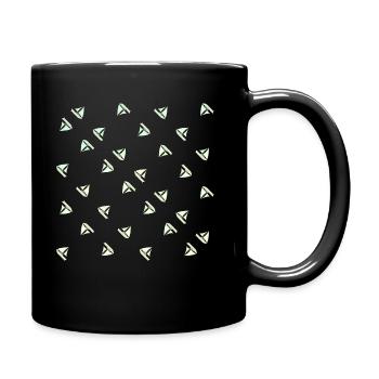 Modèle de voiliers - Mug uni - noir - Droite