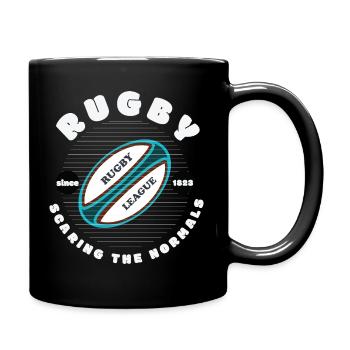Rugby Scaring Normals - Full Colour Mug - black - Right