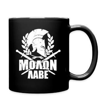 T-shirt Molon Labe - Mug uni - noir - Droite
