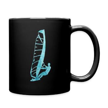 Windsurfing - Full Colour Mug - black - Right