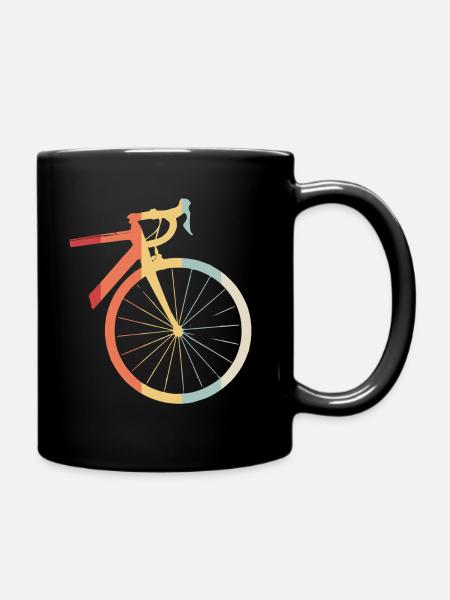 Rennrad Fahrrad Radsport radeln Urlaub Geschenk - Tasse einfarbig - Schwarz
