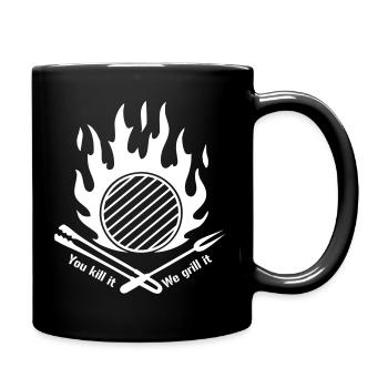 You kill it we grill it - Full Colour Mug - black - Right