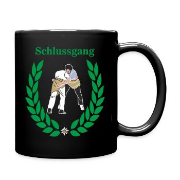 schwinger schlussgang - Tasse einfarbig - Schwarz - Rechts