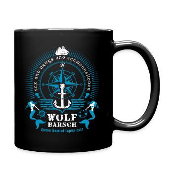 wolf_barsch_shirt_122015_2c01 - Tasse einfarbig - Schwarz - Rechts