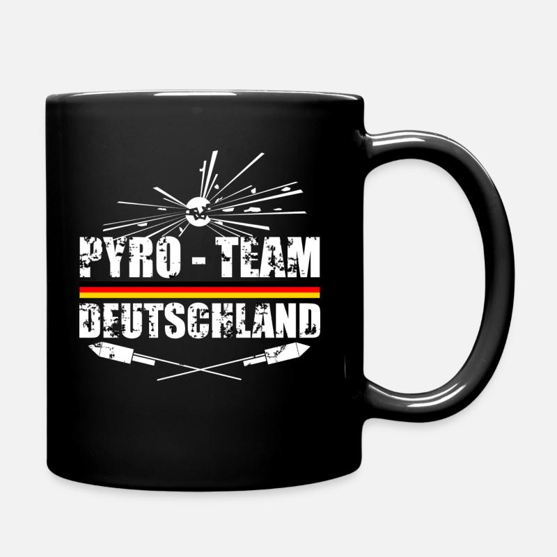 Pyro Team Deutschland Feuerwerk - Tasse einfarbig - Schwarz